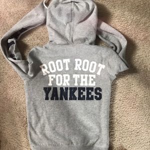 VS PINK rhinestone yankees hoodie PRICE FIRM